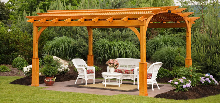 Cedar Wood Pergola Installation in La Mirada, CA